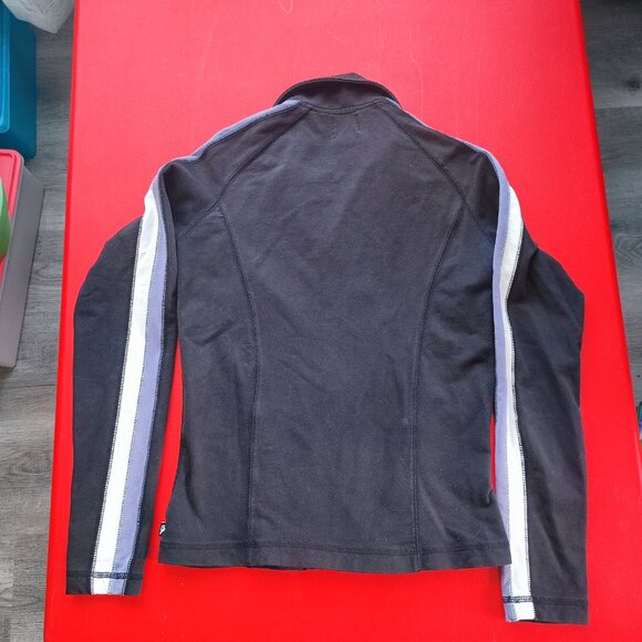 Roots Athletics hoodie black with a grey and white stripe women's size XS - Picture 4 of 6